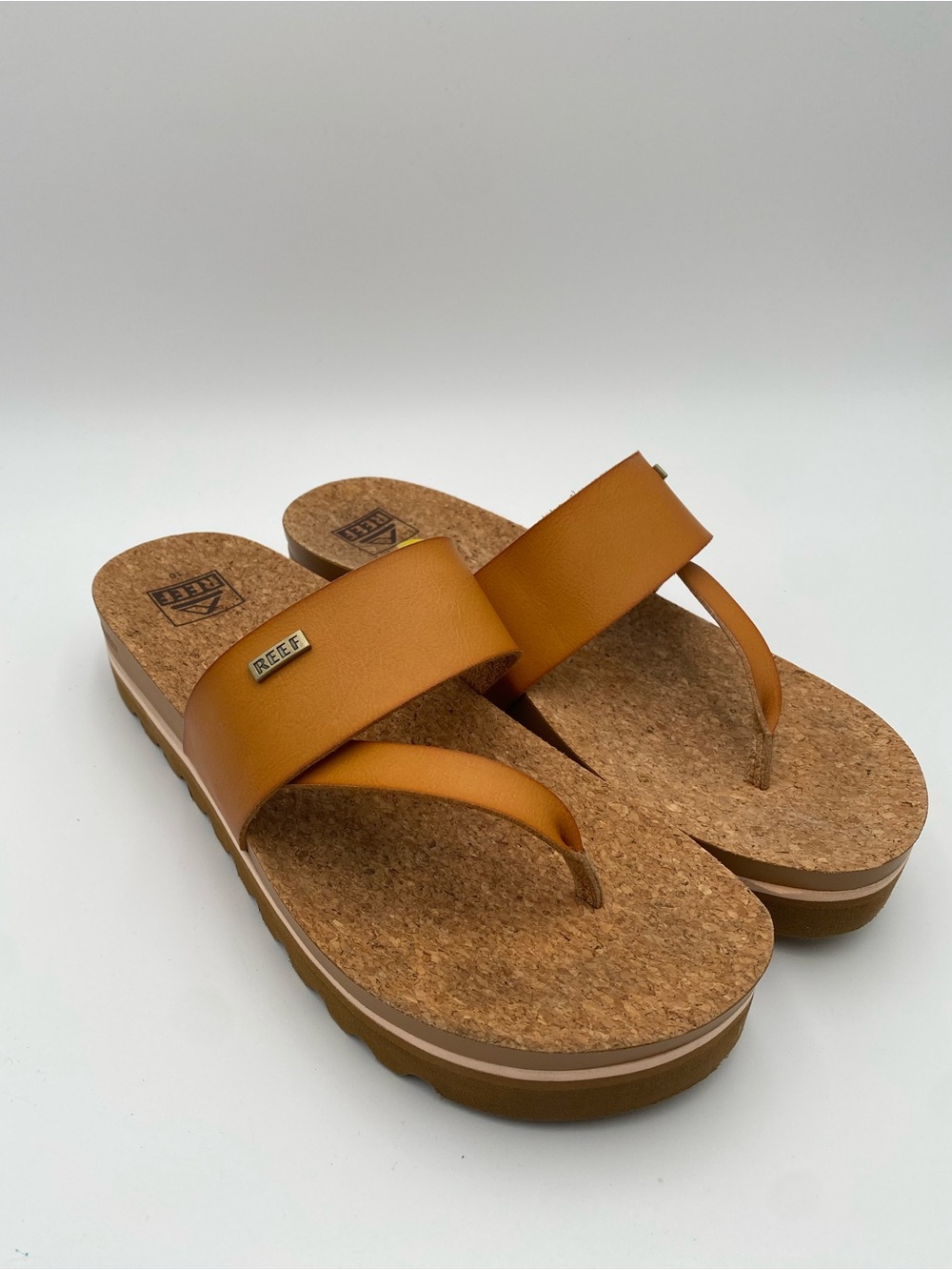 Reef Platform Thong Sandals in Tan Brown